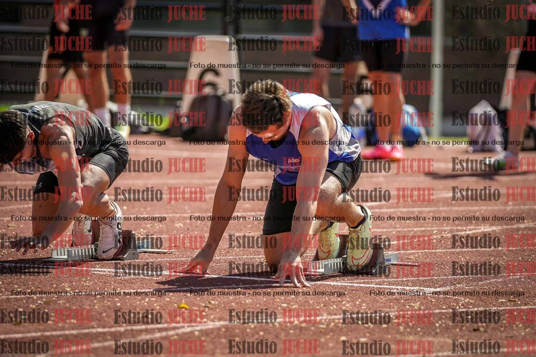 Fotos de los 100 m llanos de varones