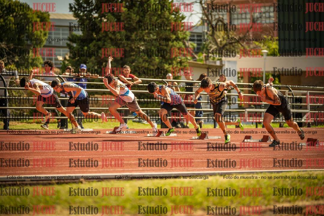 Fotos de los 100 m llanos de varones