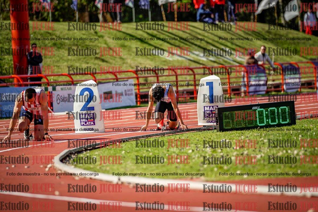 Fotos de los 200 m llanos de varones