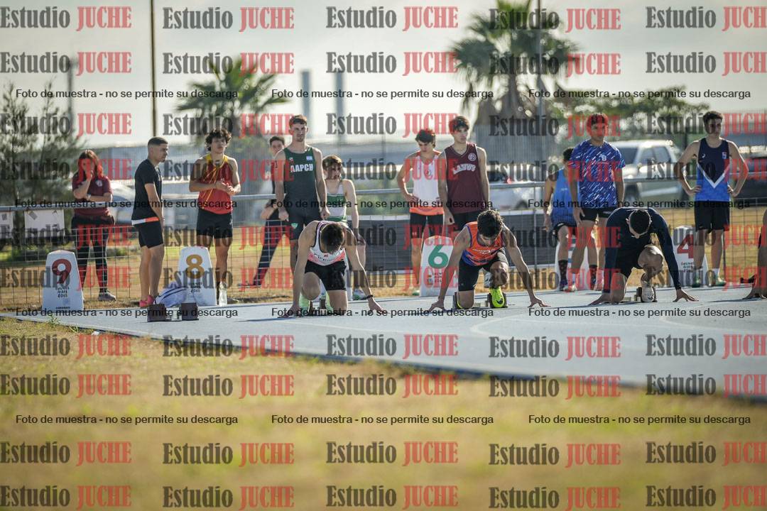 Fotos de los 100 m llanos de varones