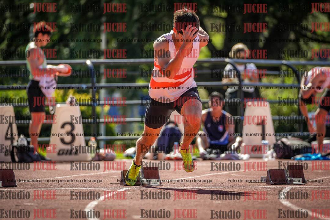 Fotos de los 100 m llanos de varones
