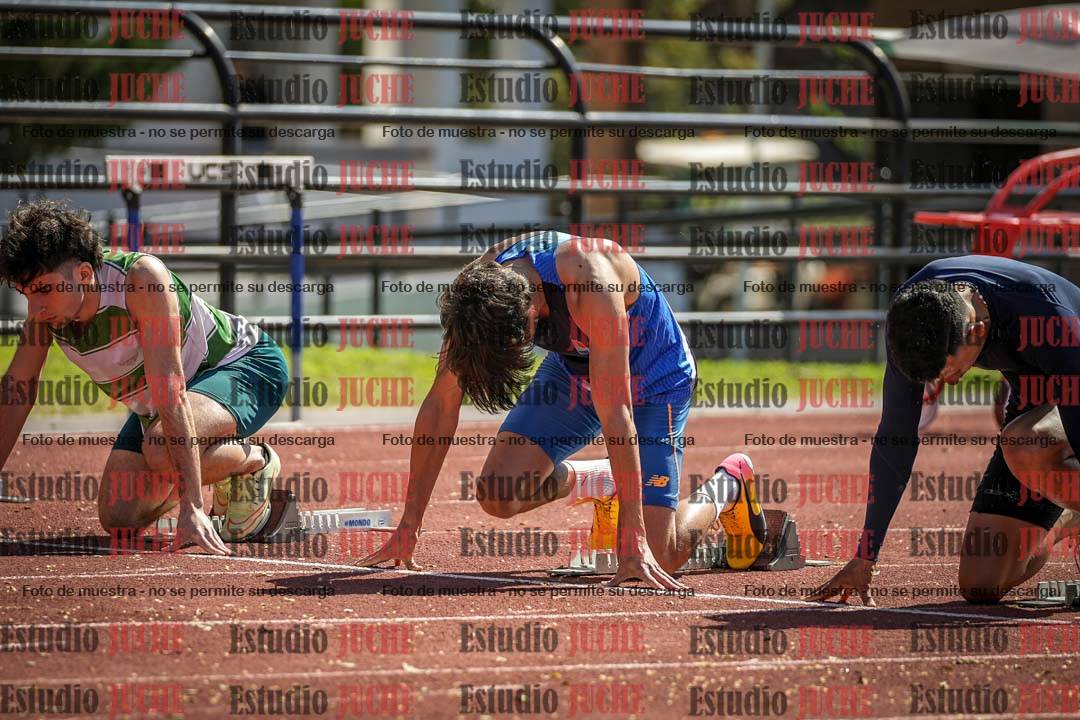 Fotos de los 100 m llanos de varones