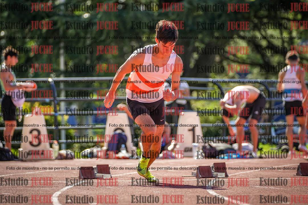 Fotos de los 100 m llanos de varones
