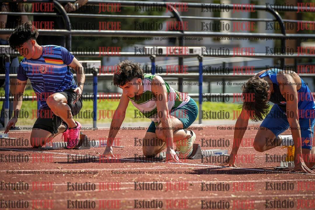 Fotos de los 100 m llanos de varones
