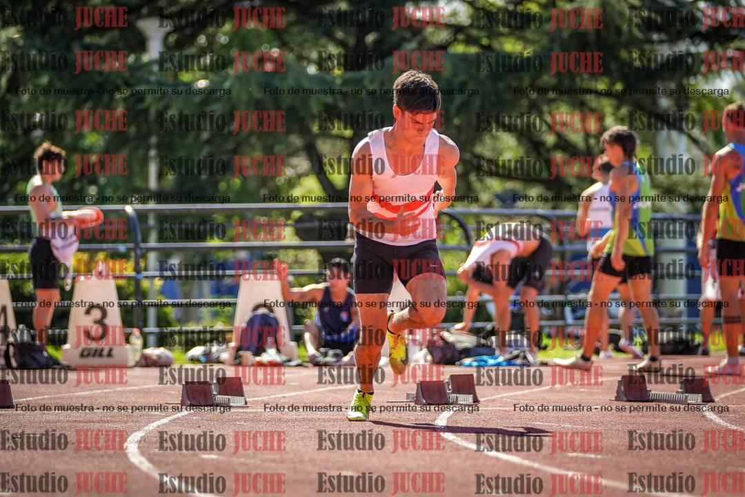 Fotos de los 100 m llanos de varones
