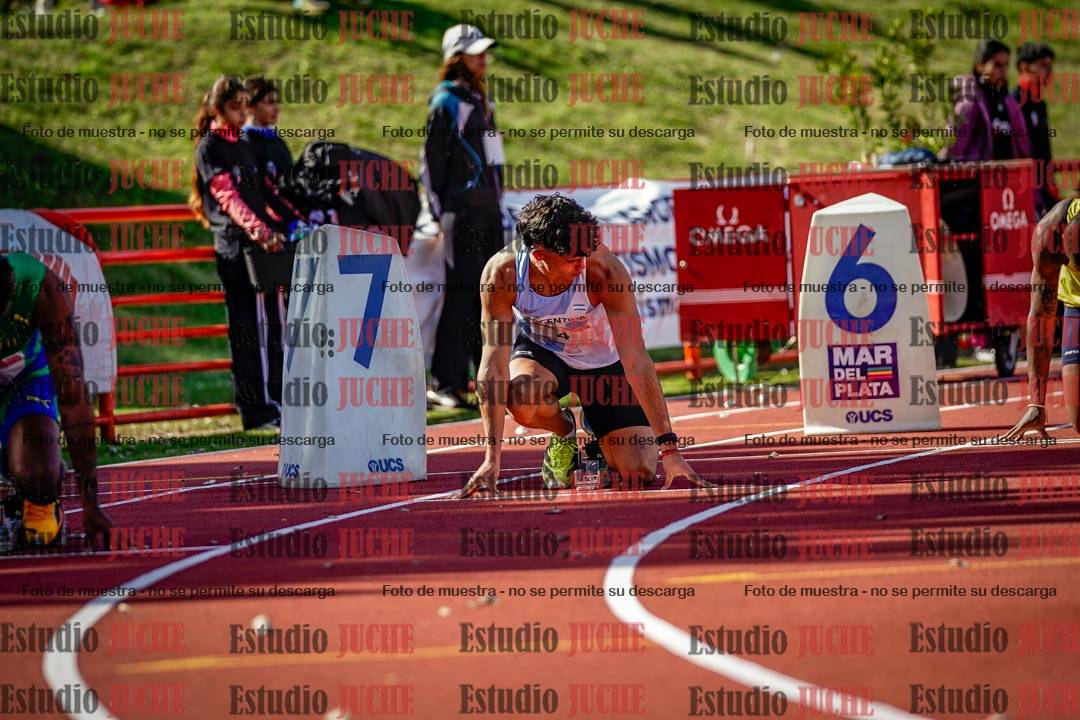 Fotos de los 200 m llanos de varones
