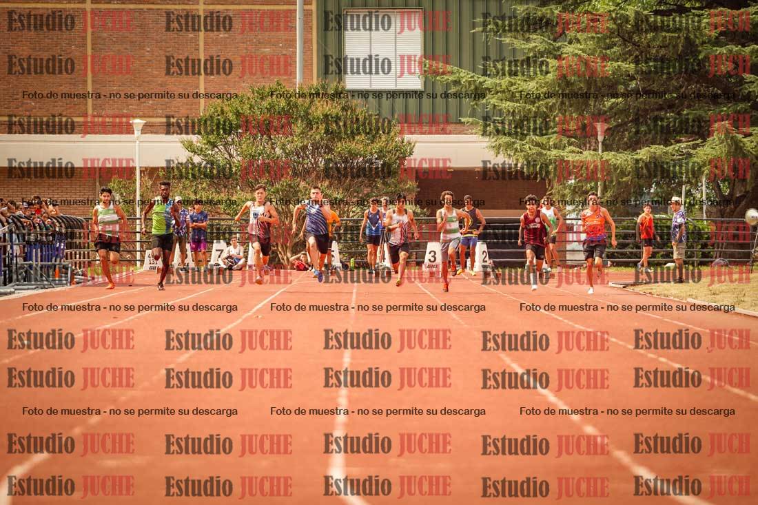 Fotos de los 100 m llanos de varones