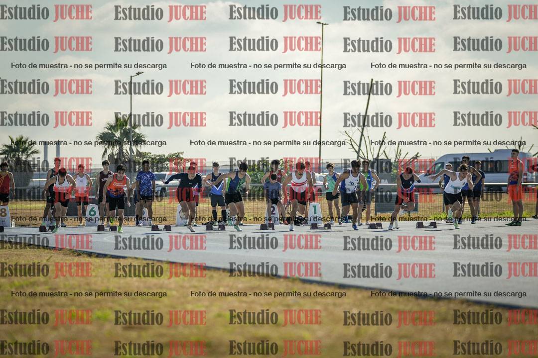 Fotos de los 100 m llanos de varones