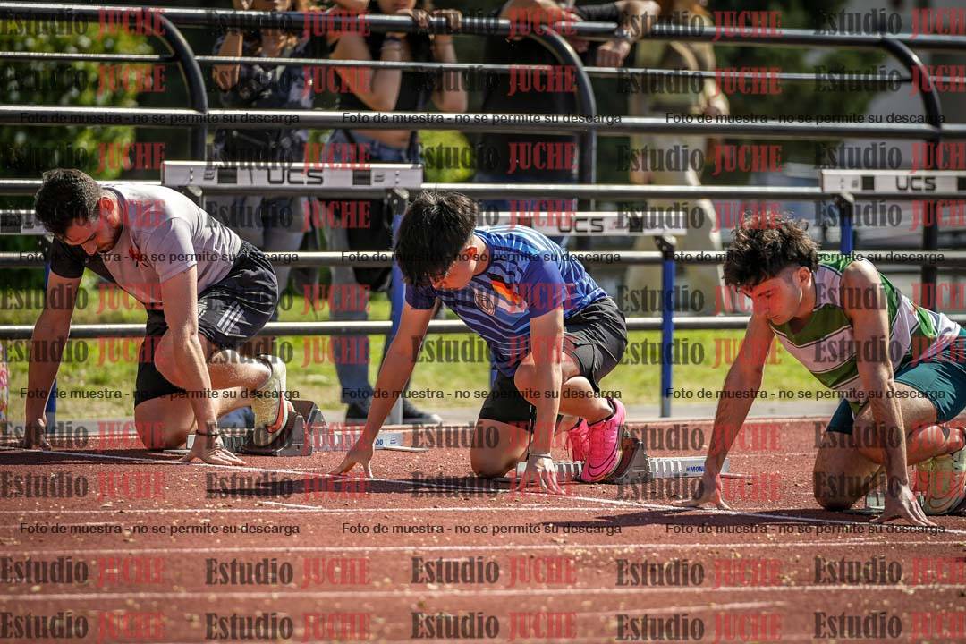 Fotos de los 100 m llanos de varones