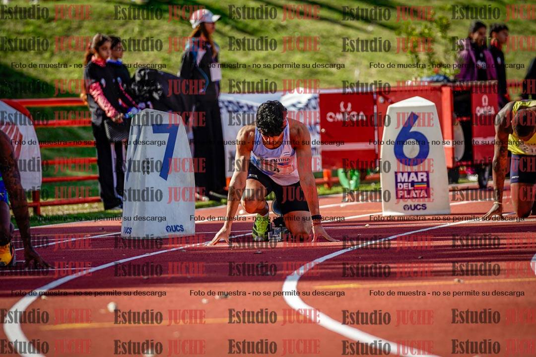 Fotos de los 200 m llanos de varones