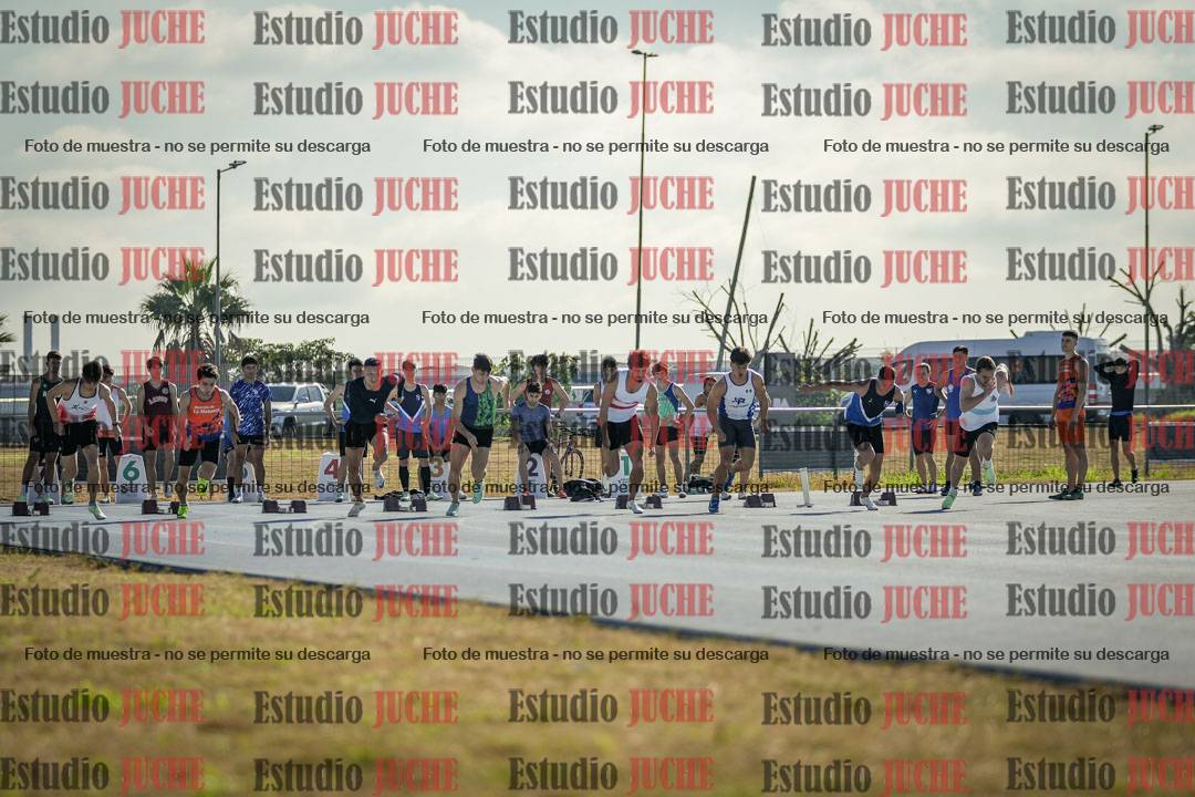 Fotos de los 100 m llanos de varones