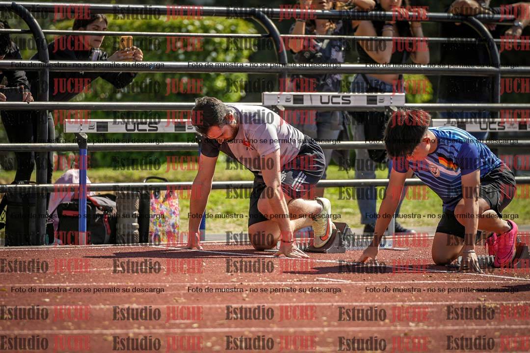 Fotos de los 100 m llanos de varones