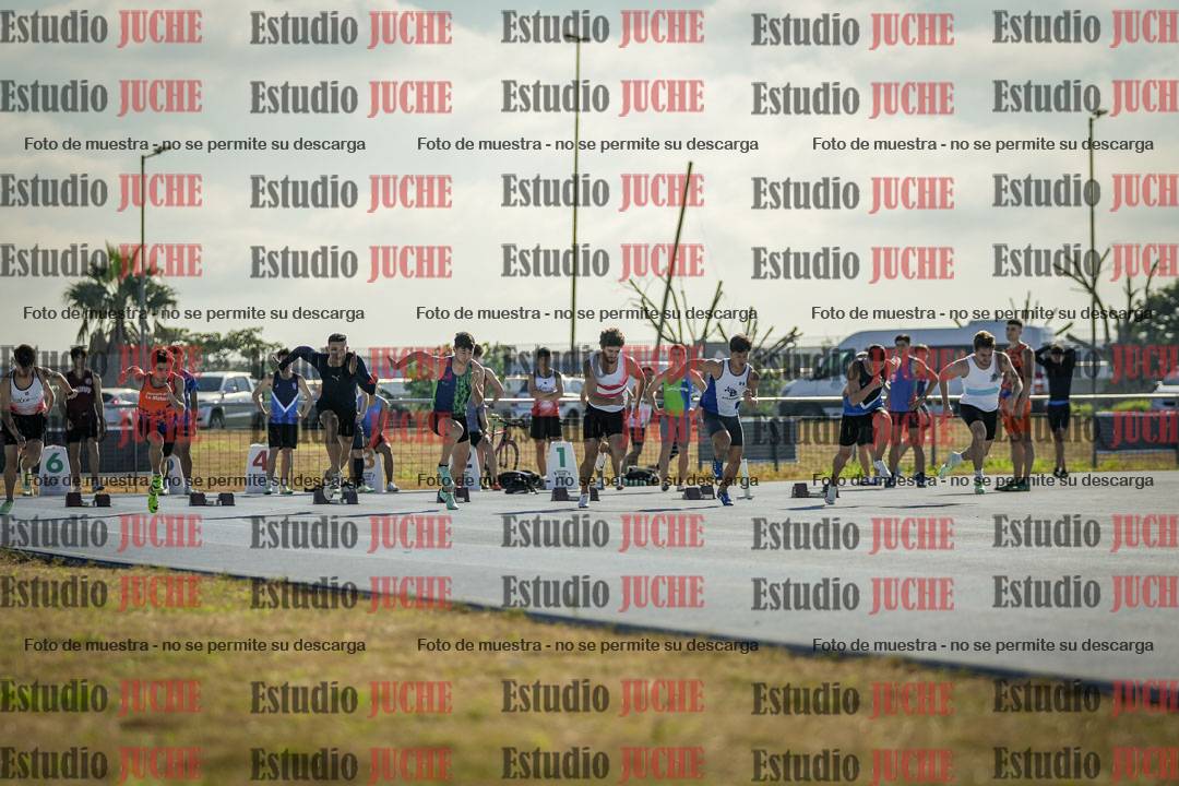 Fotos de los 100 m llanos de varones