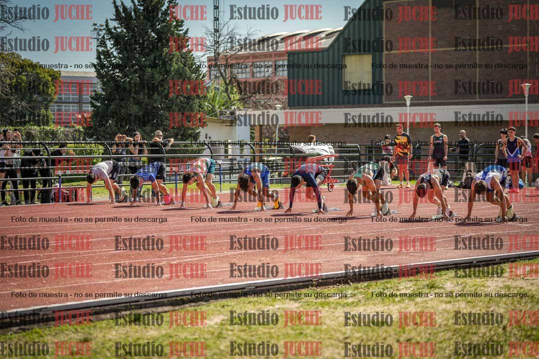 Fotos de los 100 m llanos de varones