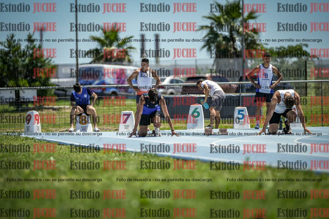 Fotos de los 100 m llanos de varones