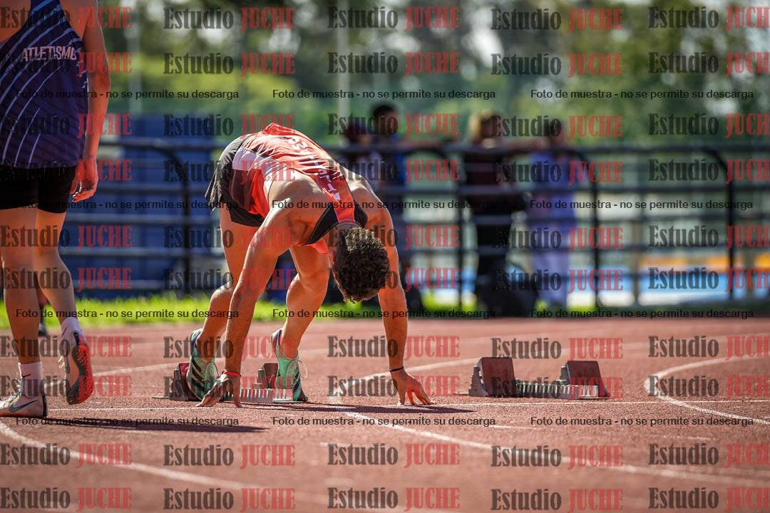 Fotos de los 100 m llanos de varones