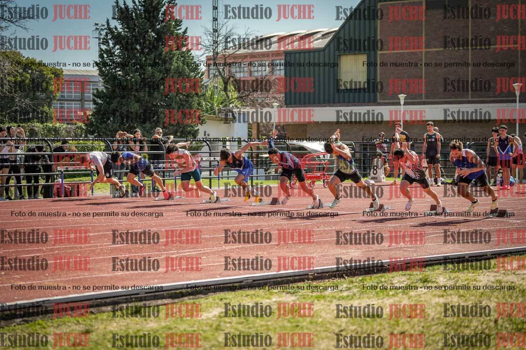 Fotos de los 100 m llanos de varones