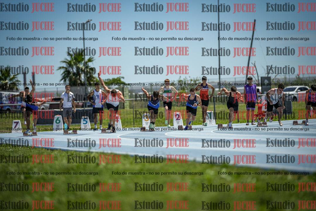 Fotos de los 100 m llanos de varones