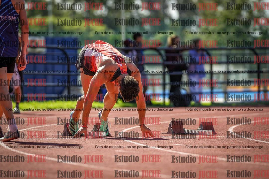 Fotos de los 100 m llanos de varones