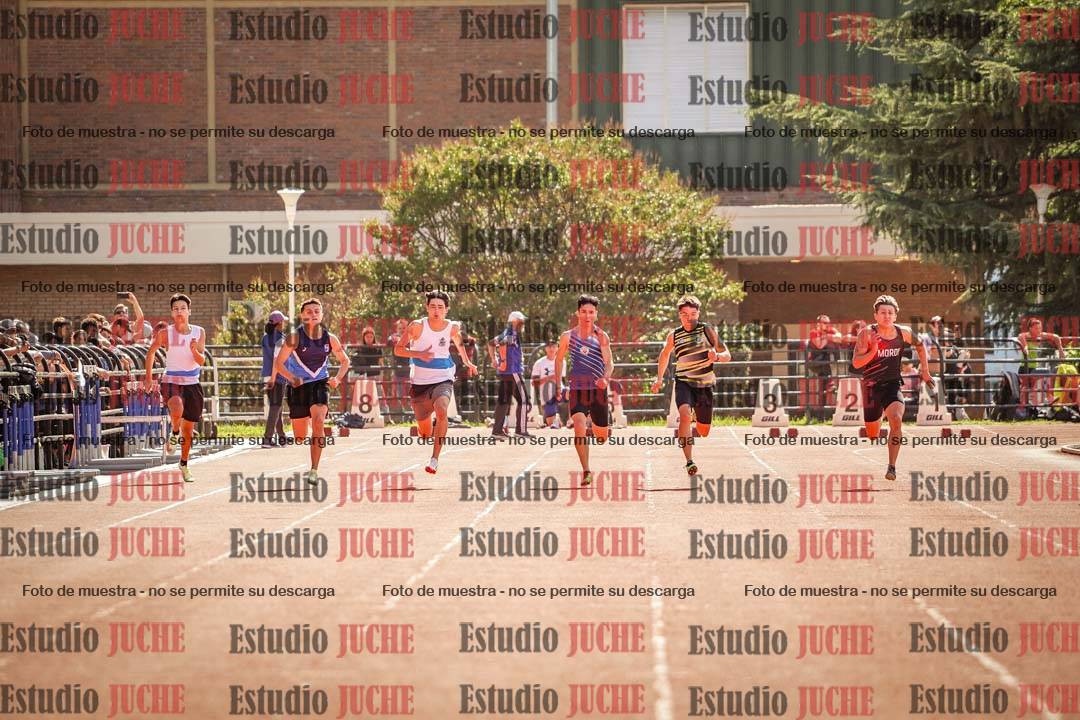 Fotos de los 100 m llanos de varones