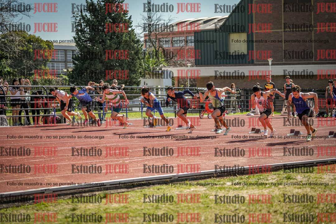 Fotos de los 100 m llanos de varones