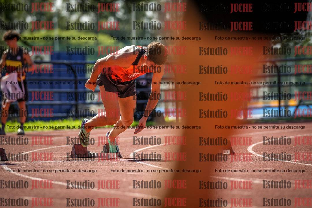 Fotos de los 100 m llanos de varones