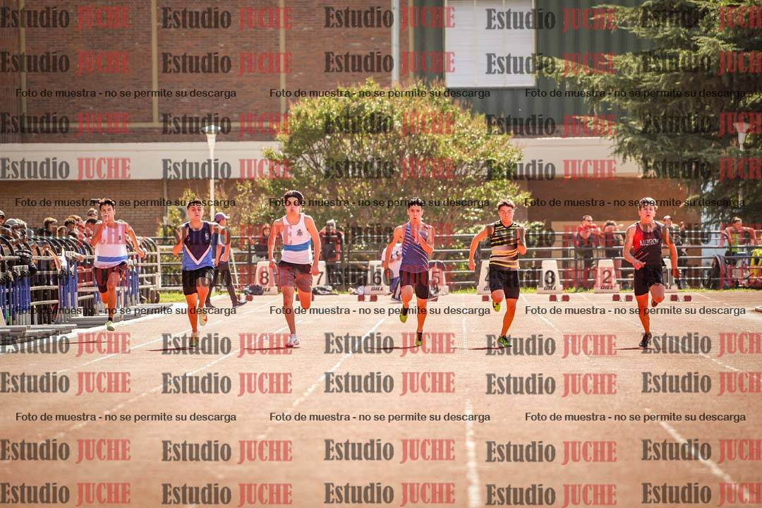 Fotos de los 100 m llanos de varones