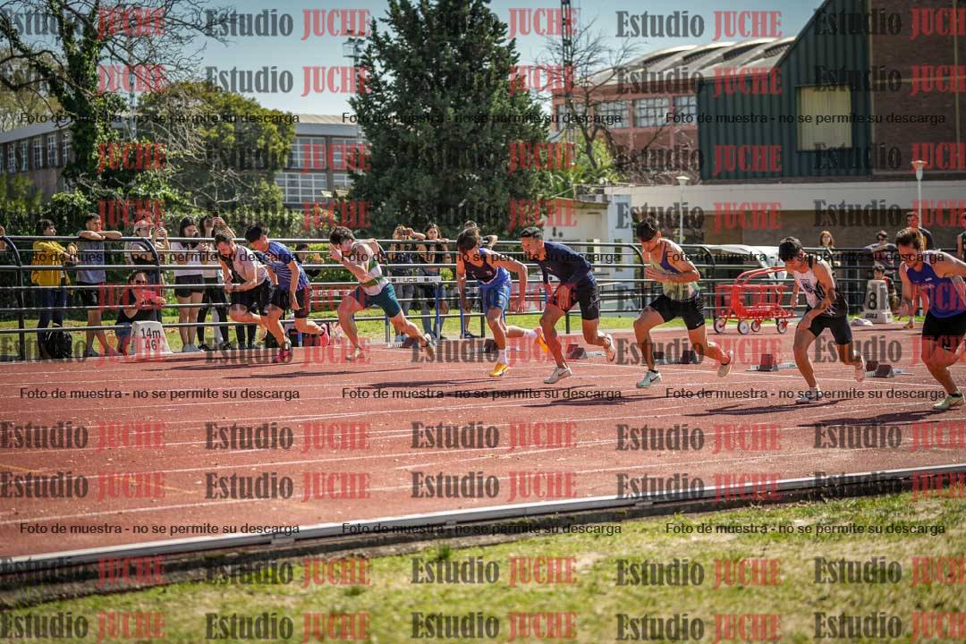 Fotos de los 100 m llanos de varones