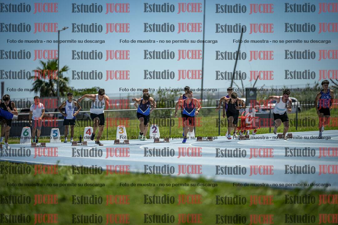 Fotos de los 100 m llanos de varones