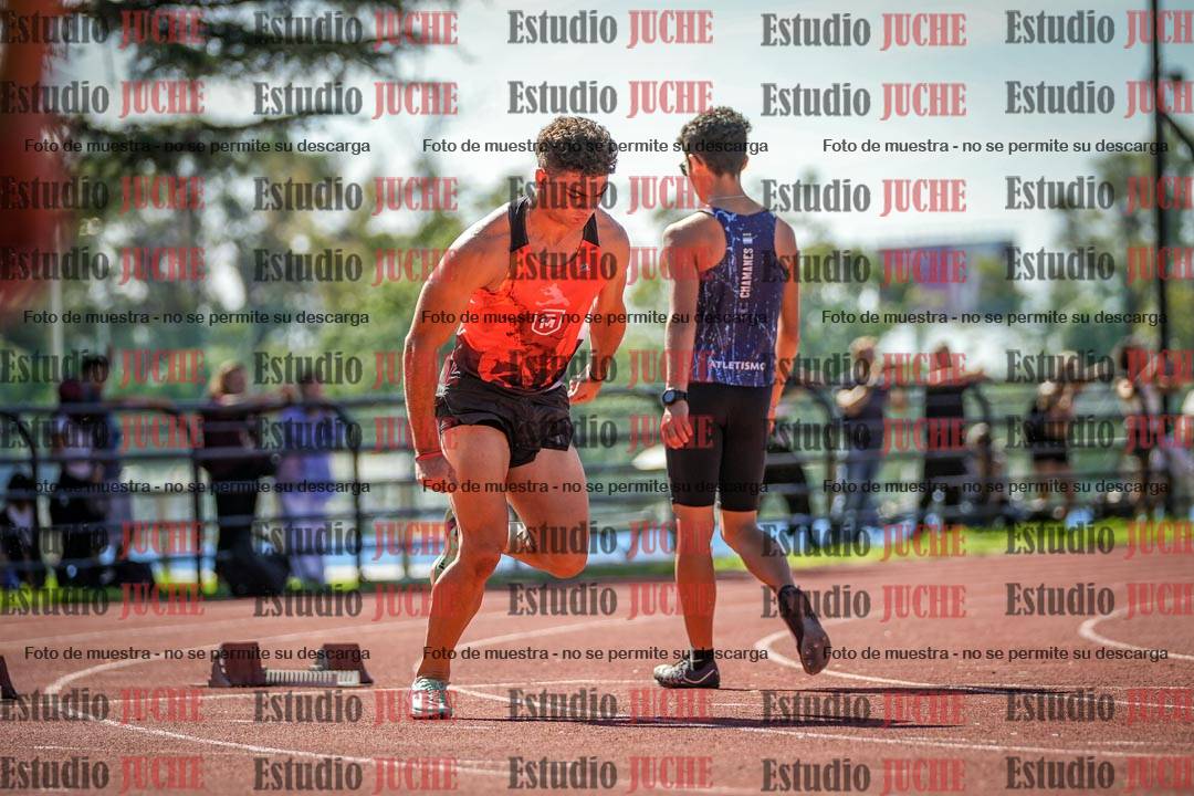 Fotos de los 100 m llanos de varones