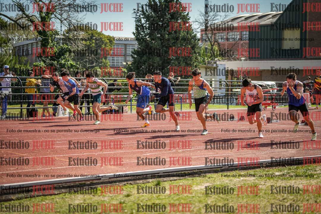 Fotos de los 100 m llanos de varones