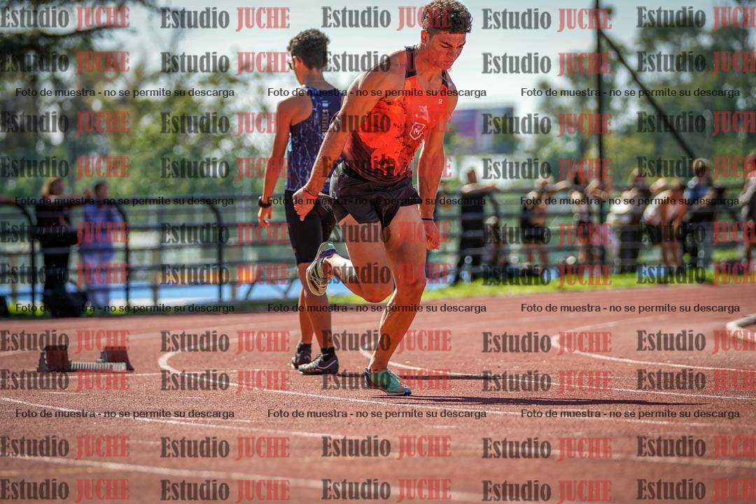 Fotos de los 100 m llanos de varones