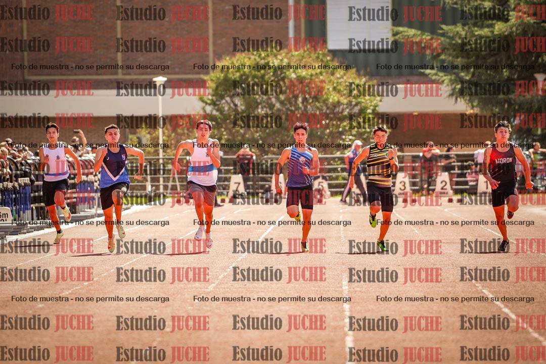 Fotos de los 100 m llanos de varones