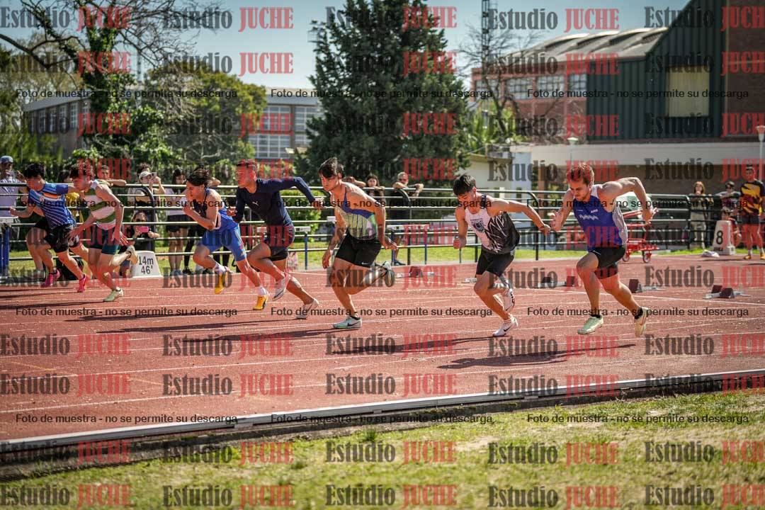 Fotos de los 100 m llanos de varones
