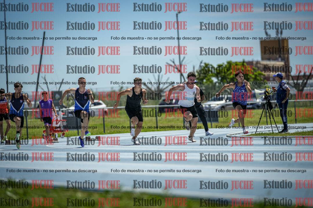 Fotos de los 100 m llanos de varones