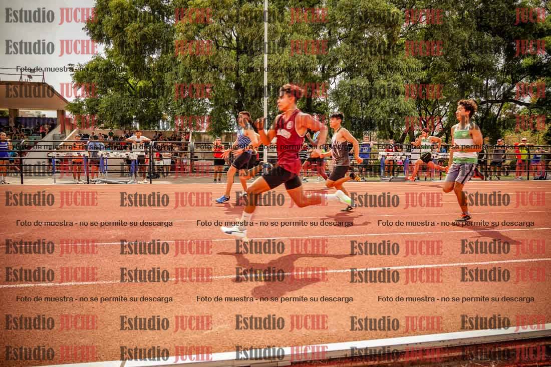 Fotos de los 100 m llanos de varones