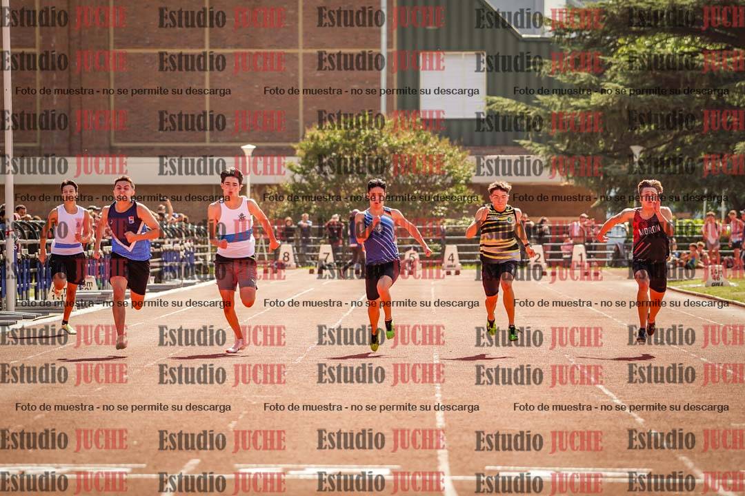 Fotos de los 100 m llanos de varones