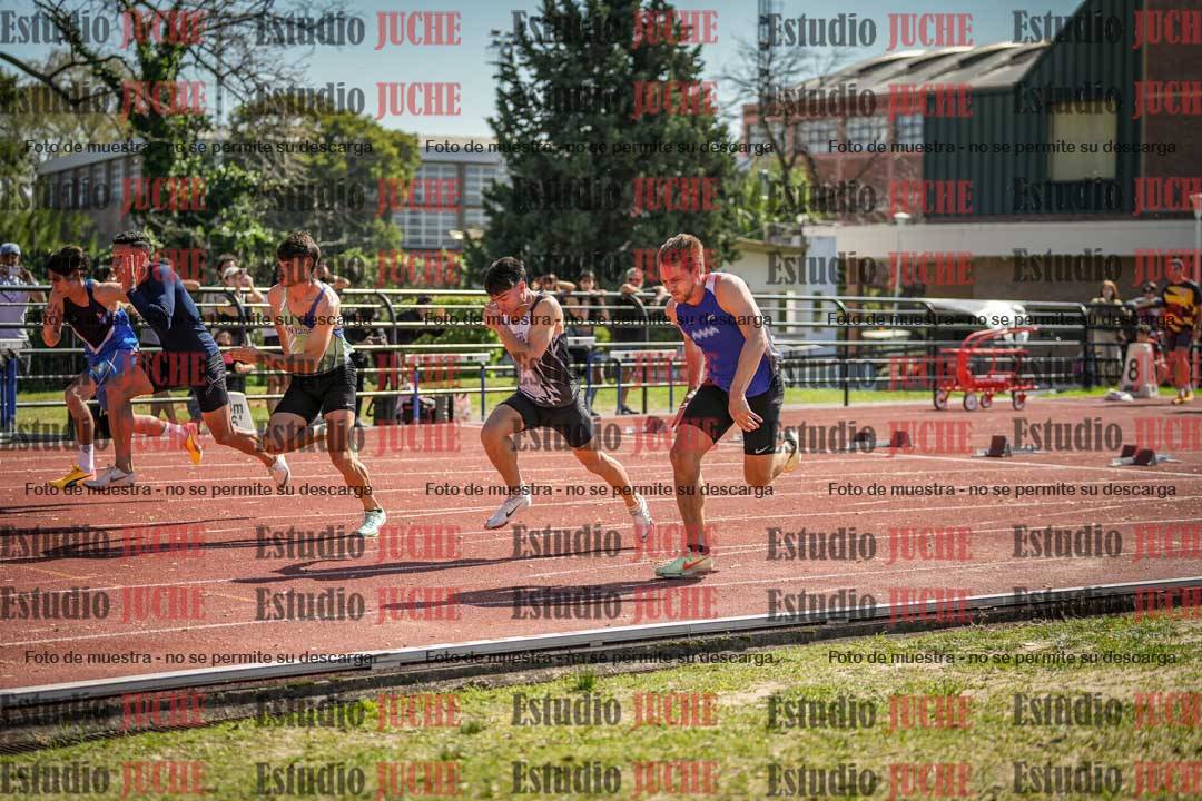 Fotos de los 100 m llanos de varones