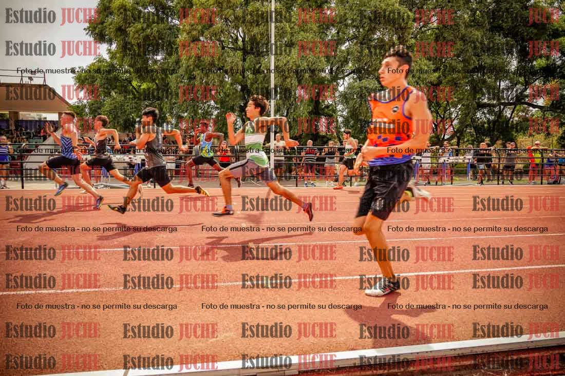 Fotos de los 100 m llanos de varones