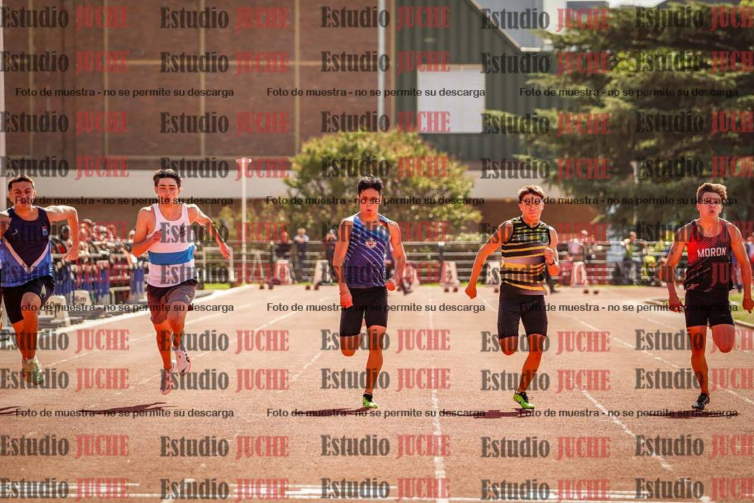 Fotos de los 100 m llanos de varones