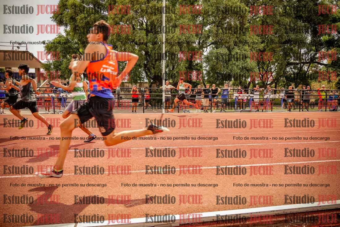 Fotos de los 100 m llanos de varones
