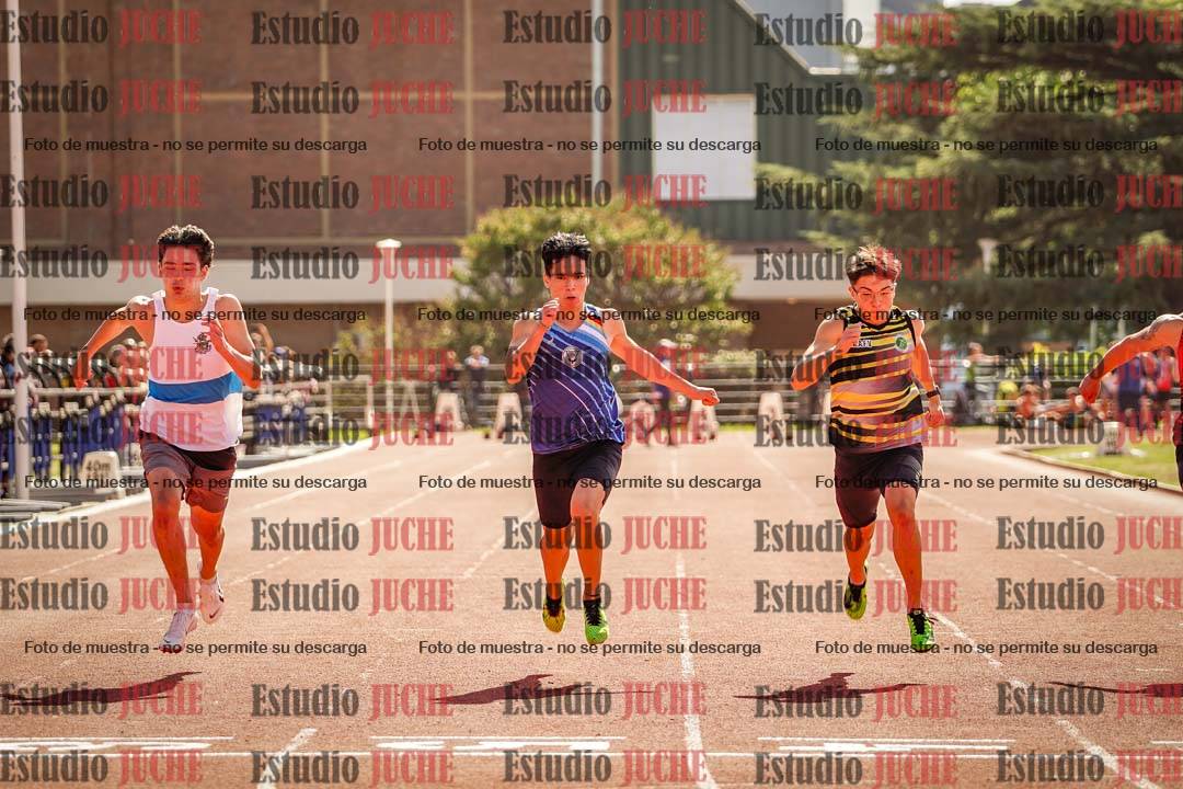 Fotos de los 100 m llanos de varones