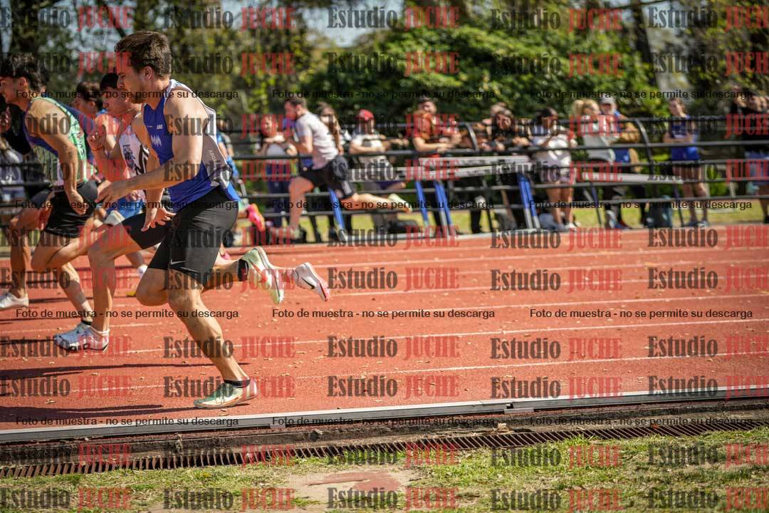Fotos de los 100 m llanos de varones