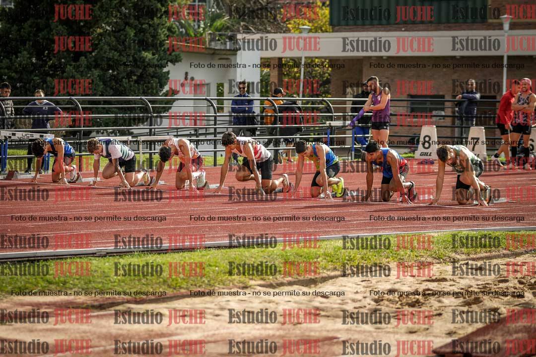Fotos de los 100 m llanos de varones