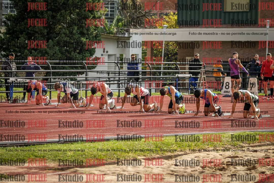 Fotos de los 100 m llanos de varones