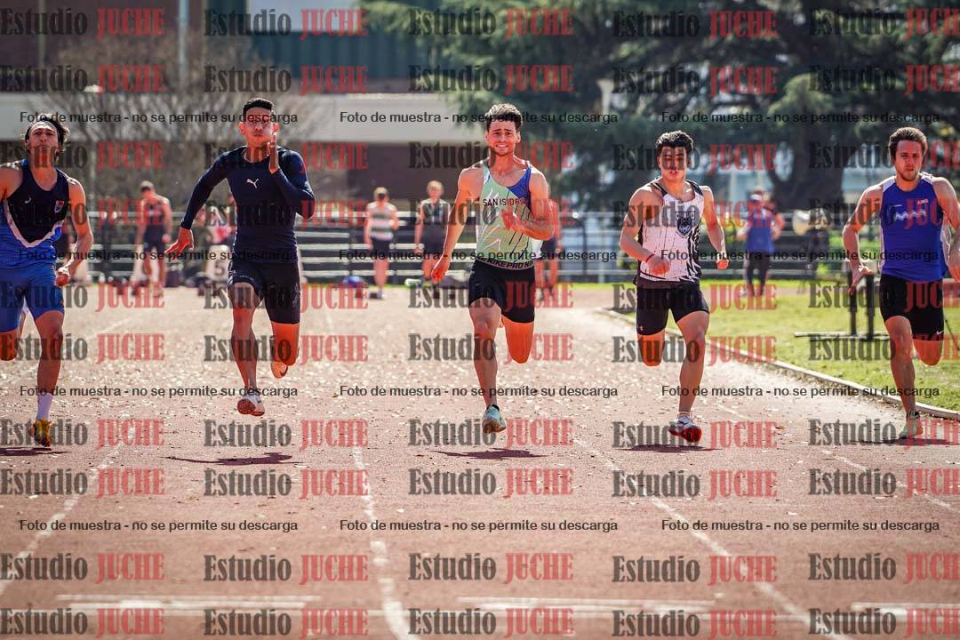 Fotos de los 100 m llanos de varones