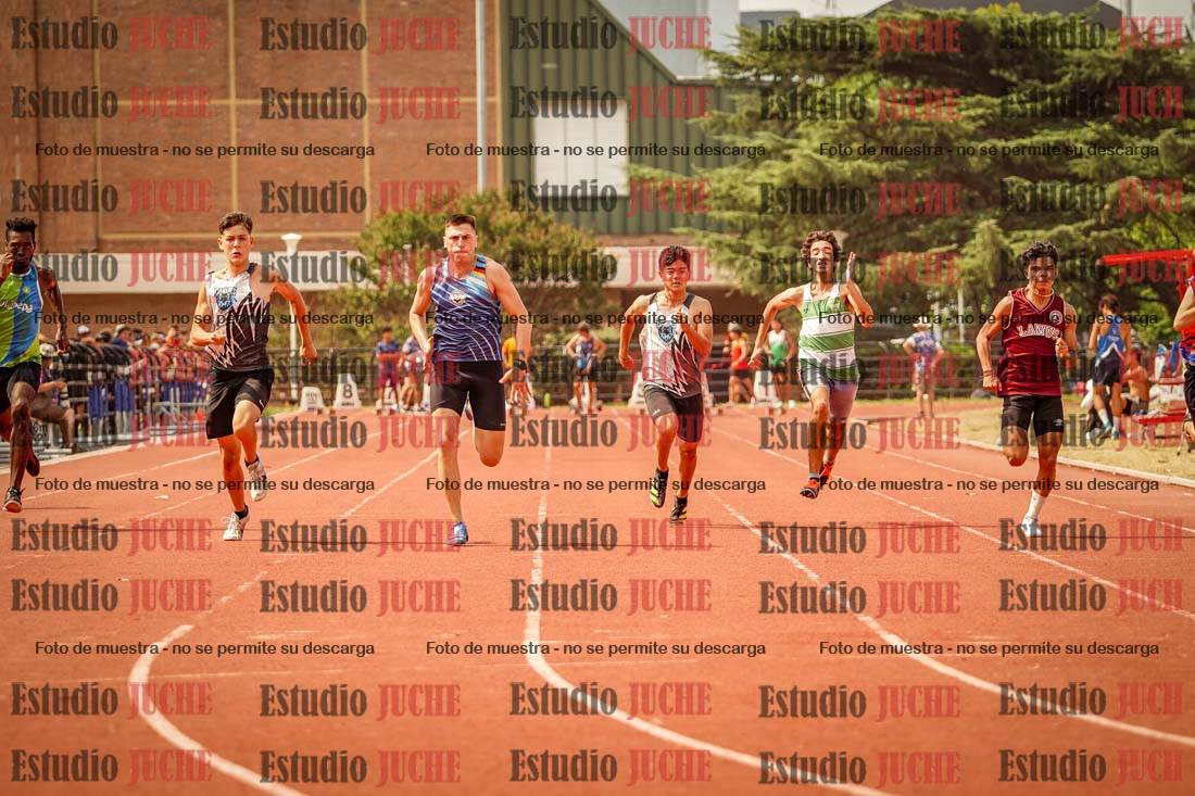 Fotos de los 100 m llanos de varones