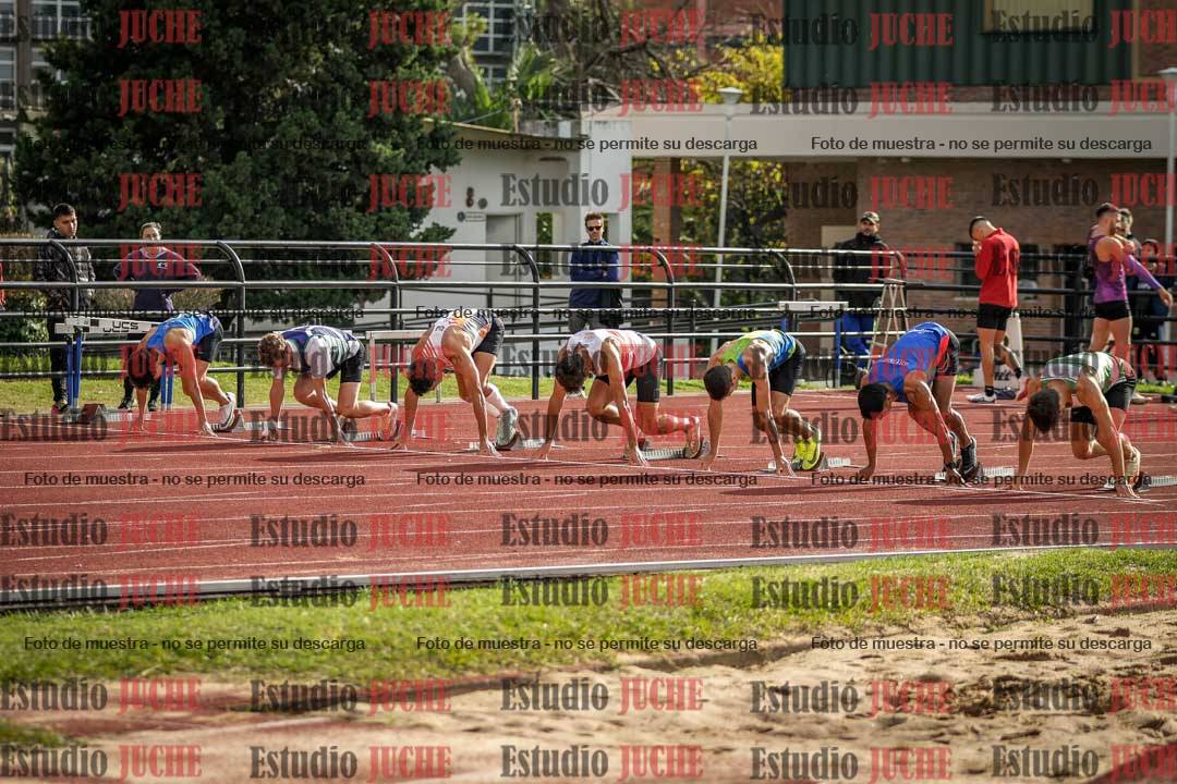 Fotos de los 100 m llanos de varones