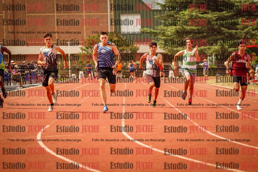 Fotos de los 100 m llanos de varones