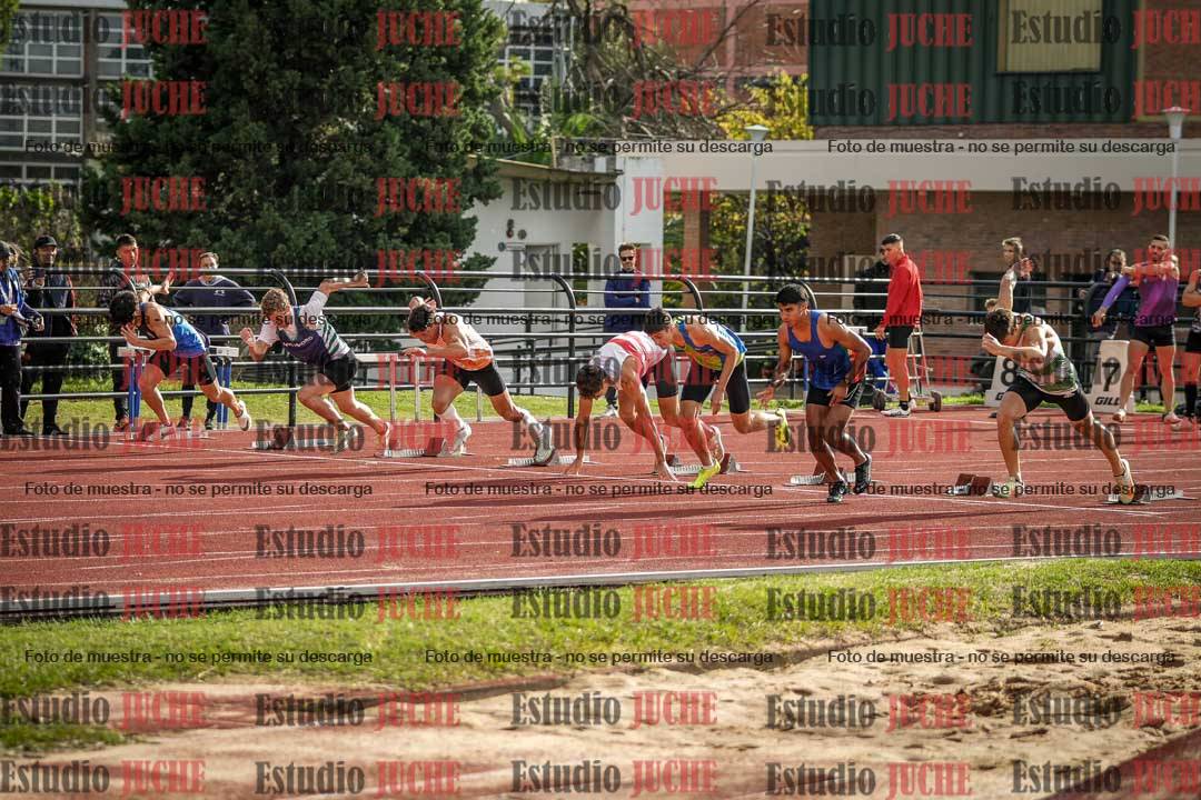 Fotos de los 100 m llanos de varones